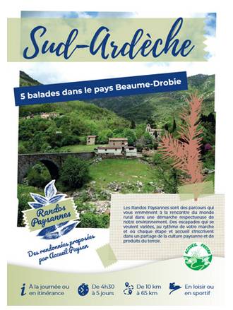 Guide randonnée en Ardèche itinérance douce marche sentier pédestre écotourisme agritourisme tourisme durable responsable