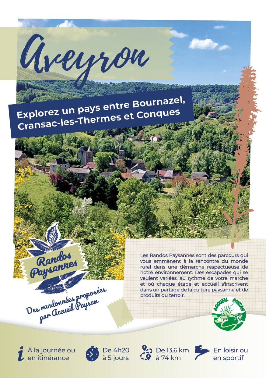 Livret gratuit randonnée balade en famille en occitaie Aveyron écotourisme vert
