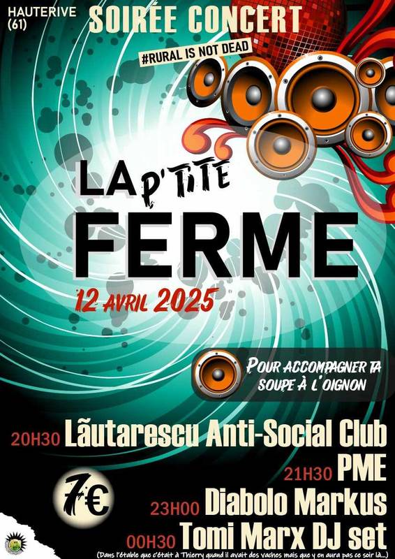 Evénement concert à la ferme Hauterives Orne événement printemps avril 2025