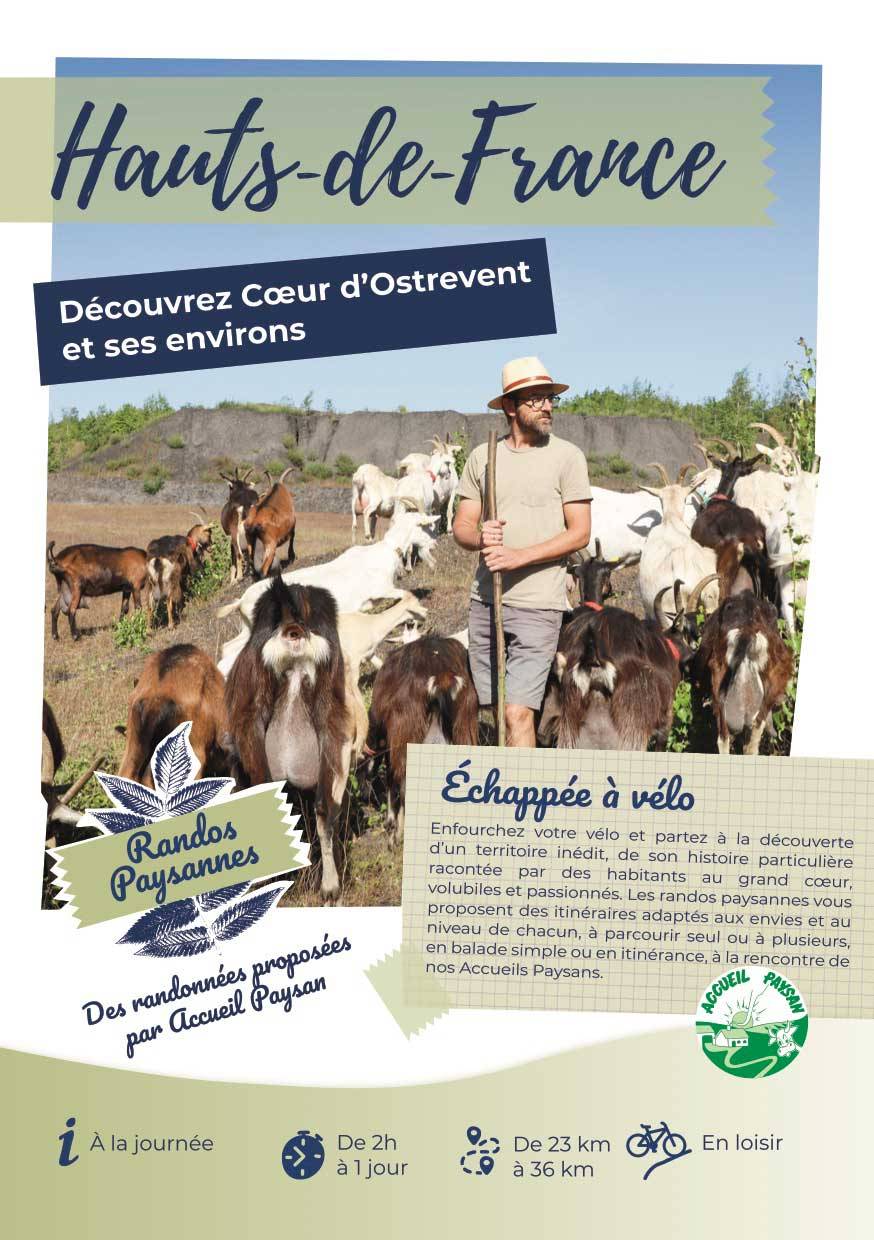Livret randonnée itinérance douce slow tourisme cyclotourisme Hauts-de-France Coeur d’Ostrevent découverte territoire rural culture paysanne