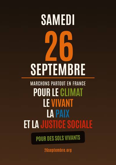 Aooel à mobilisation 26 septembre 2026 pour la climat, le vivant et les solidarités