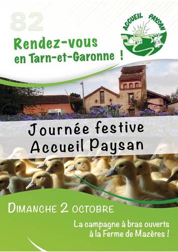 affiche événement festif visite et découverte de la ferme activité famille Tarn-etGaronne tourisme idée weekend octobre 2022