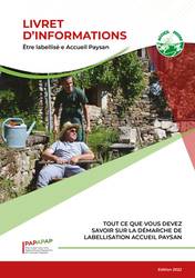 Livret d'information devenir adhérent Accueil Paysan porteur de projet d'agritourisme accueil en milieu rural