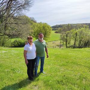 Photo de portrait de Marie Agnès et Vincent Peltier