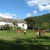 tournoi de football devant la ferme -  Camping le gourpassou (Occitanie, Aveyron)