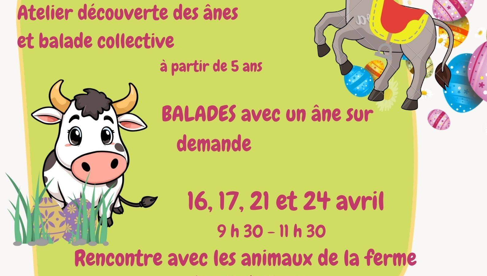 Animations vacances Pâques 2026 - Activité Pays de la Loire Loire-Atlantique rencontre avec les animaux de la ferme