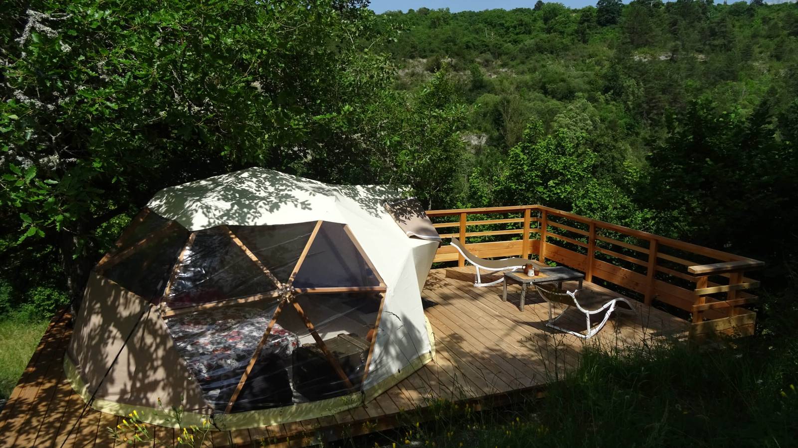 Le dôme sur terrasse panoramique