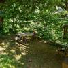 Cuisine salle à manger plein air -  Hébergement insolite Cabanon (Occitanie, Lozère)