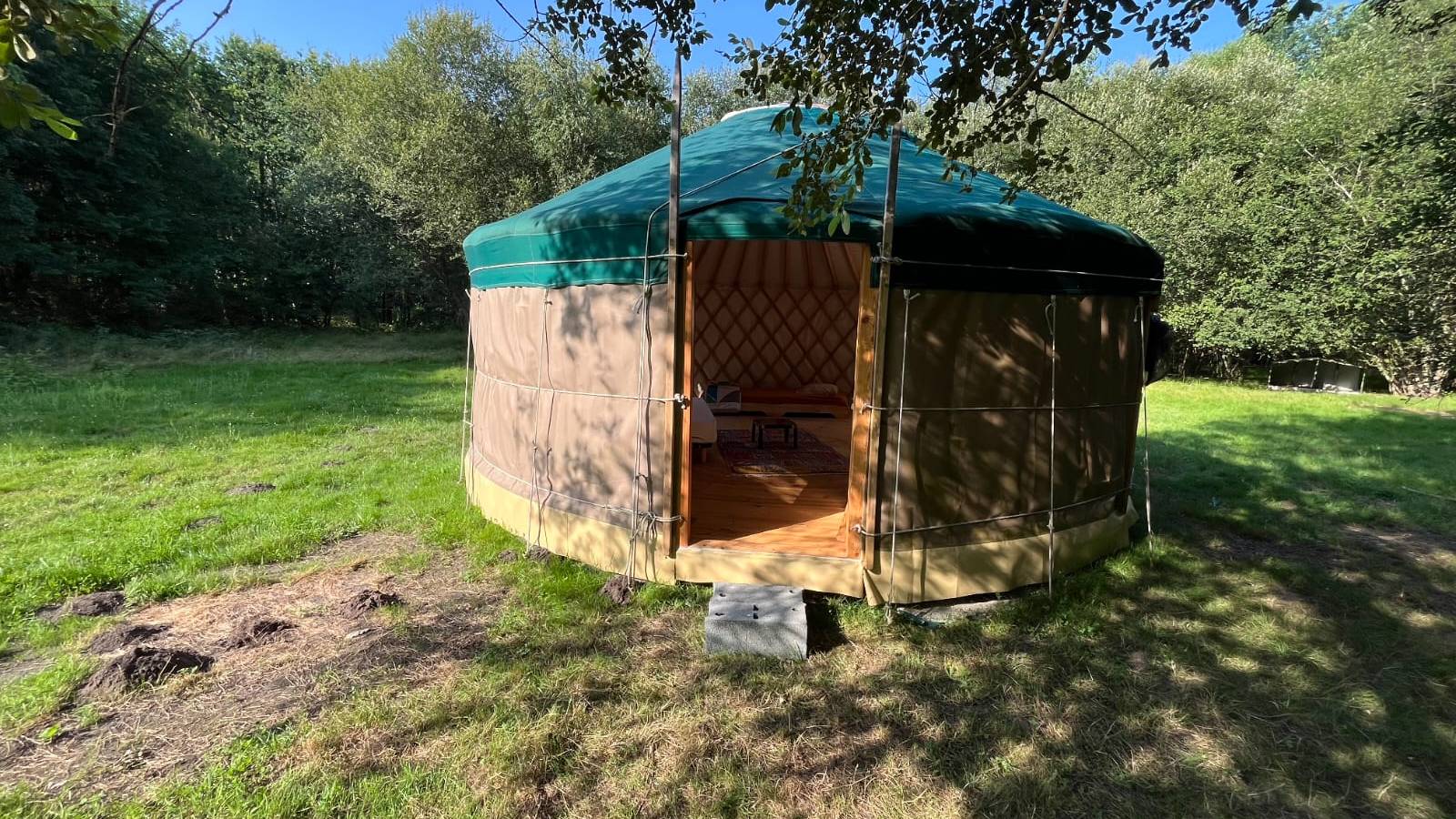 La yourte à l'extérieur - Tourist accommodation Nouvelle-Aquitaine Gironde YURT