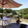 Terrasse avec vue -  Gîte Les Chênes Verts (Nouvelle-Aquitaine, Dordogne)