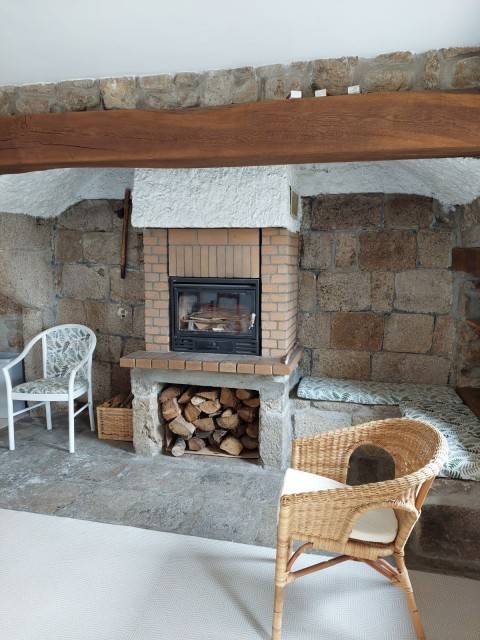 Cheminée - Hébergement touristique Auvergne-Rhône-Alpes Loire Chez Séraphin