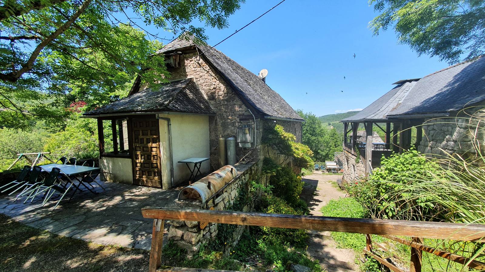 terrasse - Tourist accommodation Occitanie Aveyron Large cottage