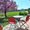 Votre terrasse sud -  Gîte des 4 préfets (Pays de la Loire, Maine-et-Loire)