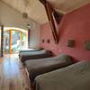Chambre rose -   Gîte de la Ferme de Panacée (Auvergne-Rhône-Alpes, Ardèche)