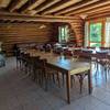Grande salle - tables -  Gîte (holiday cottage) Large Chalet (Auvergne-Rhône-Alpes, Allier)
