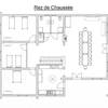 Plan RDC -  Gîte (holiday cottage) Large Chalet (Auvergne-Rhône-Alpes, Allier)