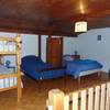 chambre bleu 1 lit double + 3 lits simple -  Gîte (holiday cottage) Babel Damien (Grand Est, Vosges)