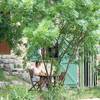 terrasse sous le frene  -  Gîte Gite le Frene (Auvergne-Rhône-Alpes, Drôme)