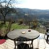 Terrasse sur le jardin -  Gîte (holiday cottage) Sermilik-Obiou (Auvergne-Rhône-Alpes, Cantal)