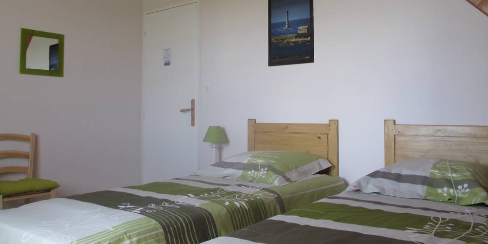Chambre avec 2 lits de 80 -  Les petites centaurées (Normandie, Manche)