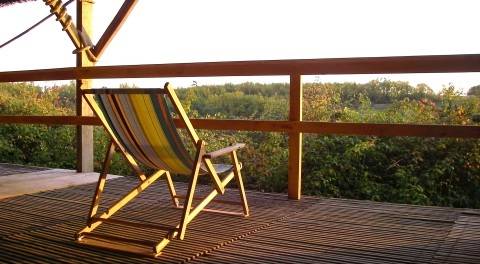 Le belvédère, véritable "piège à sieste"! -  Les Eco-Logis d'Ensarnaut (Occitanie, Gers)