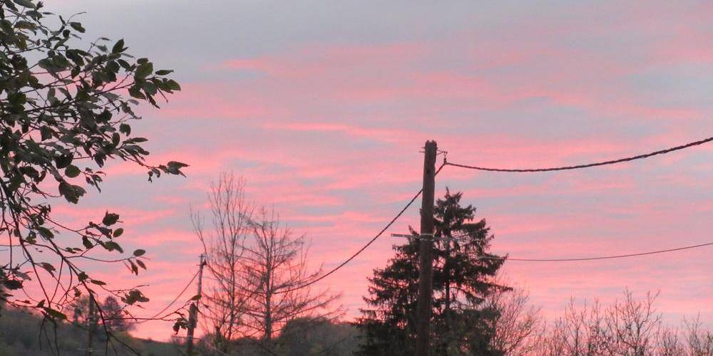 sublime couleur au coucher du soleil -  Gite Lamourette (Bourgogne-Franche-Comté, Jura)