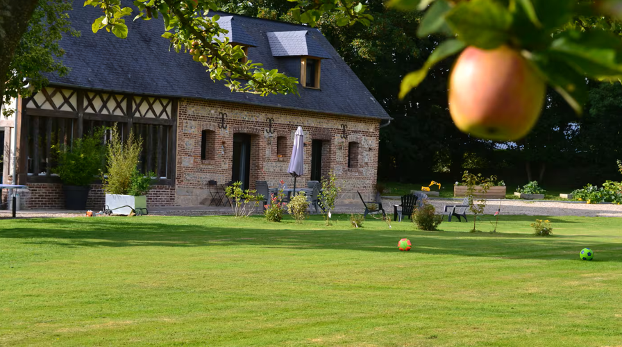 Gite vu de face -  Le Clos Masure Gîte à 15 min de la mer (Normandie, Seine-Maritime)