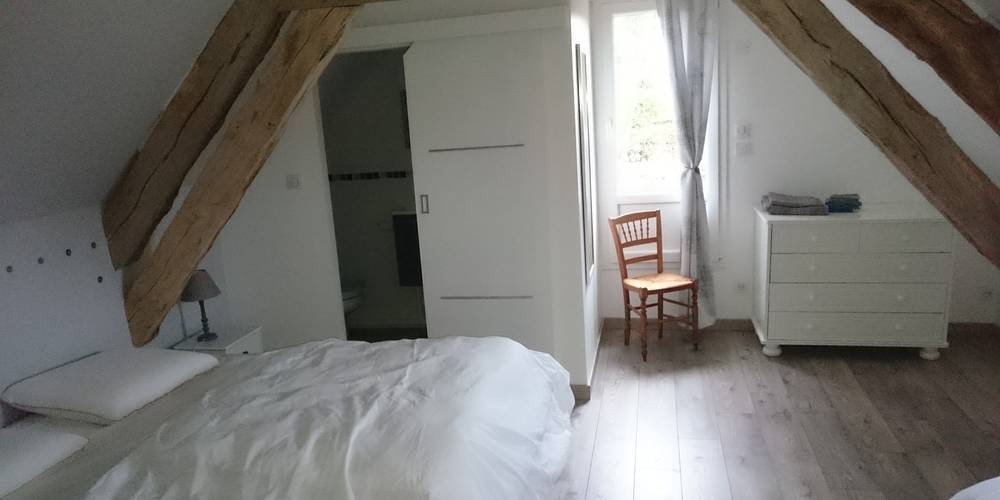 Chambre 2 avec douche et WC -  Le Clos Masure Gîte à 15 min de la mer (Normandie, Seine-Maritime)