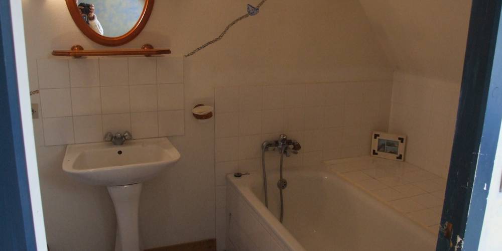 salle de bain de la chambre océane -  LA FERME D'ETIENNETTE (Normandie, Manche)