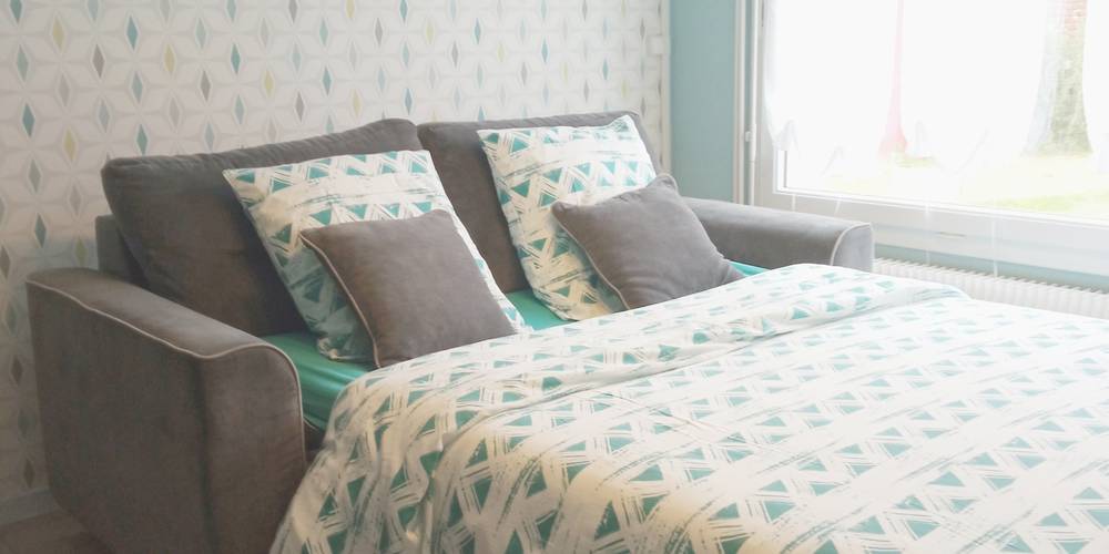 le canapé transformé en lit d'appoint -  La clé des champs (Hauts-de-France, Nord)