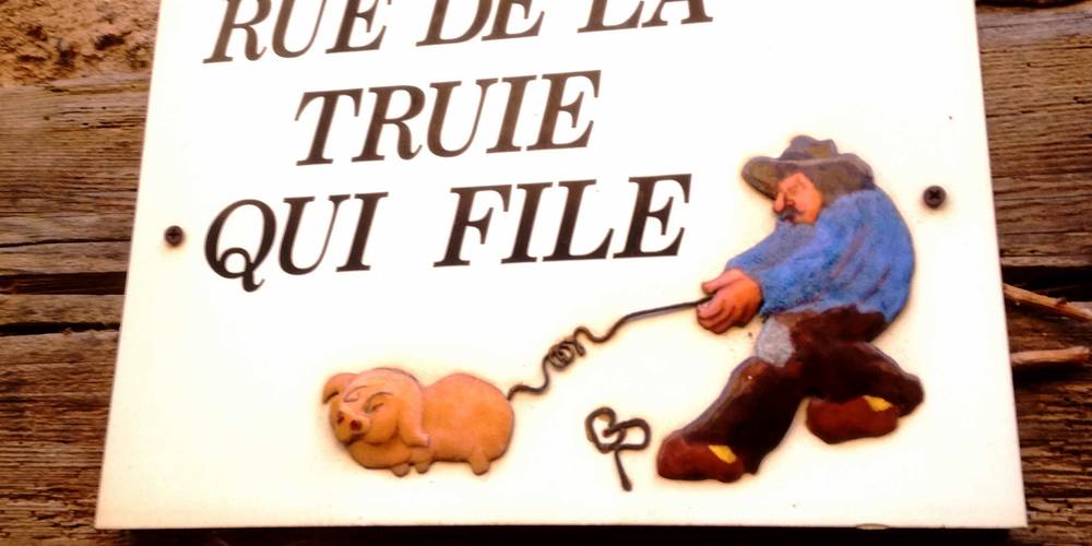 Panneau du gîte -  GÎTE DE LA TRUIE QUI FILE (Occitanie, Tarn)