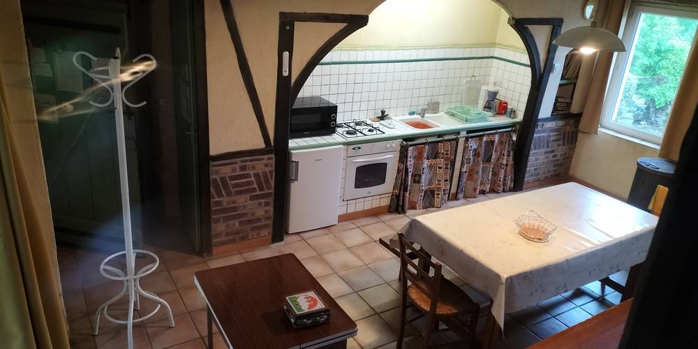 Vue de la cuisine -  GÎTE DE LA TRUIE QUI FILE (Occitanie, Tarn)