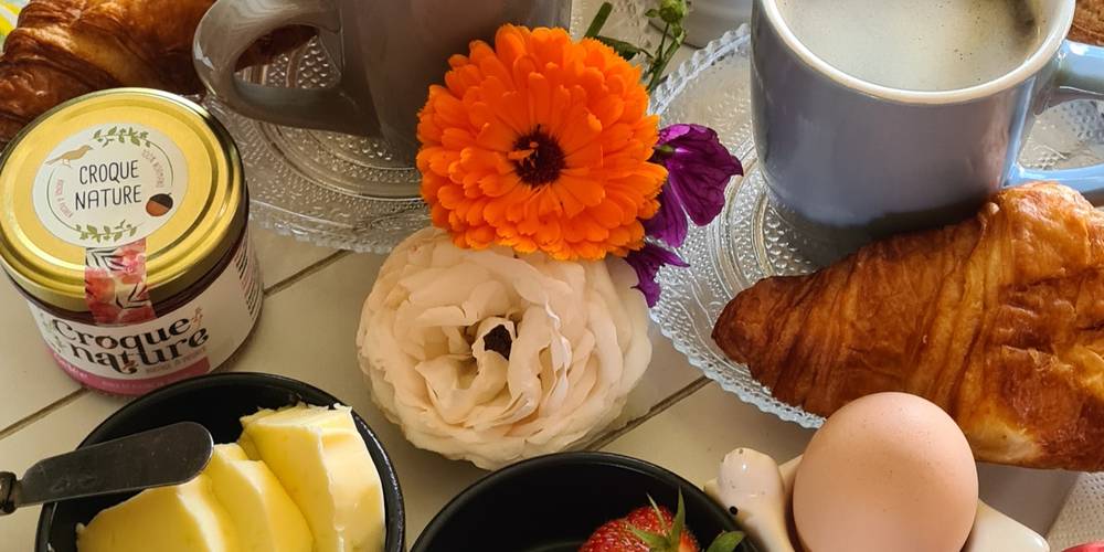 Exemple de petit-déjeuner -  La Ferme Buissonnière (Normandie, Orne)