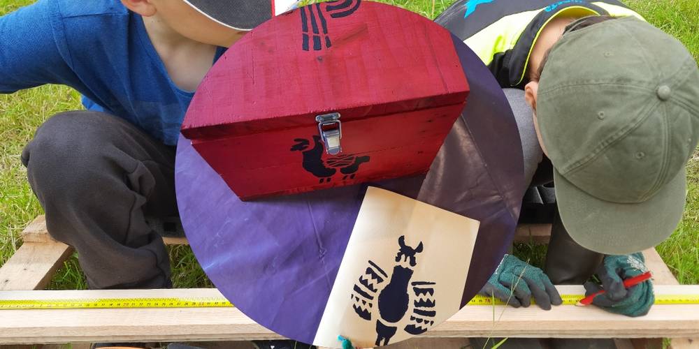 Fierté de créer une jolie boîte à trésors faite par soi-même avec des palettes -  LAMA RANATHA (Grand Est, Meuse)