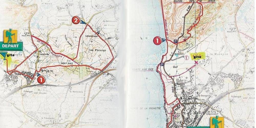 LES RANDOS A PARTIR DU  GITE -  Gites de la mer (Hauts-de-France, Pas-de-Calais)