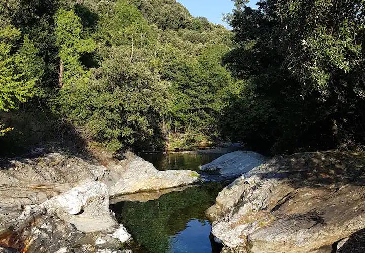 le coin de baignade -  Le Clos de la Rouvière (Occitanie, Lozère)