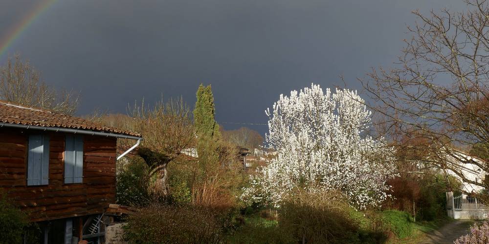 accès à la cour -  Binette et Pinceaux (Occitanie, Ariège)