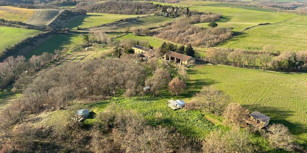 La Piboulette vue du ciel -  LA PIBOULETTE ACCUEIL A LA FERME (Occitanie, Aude)