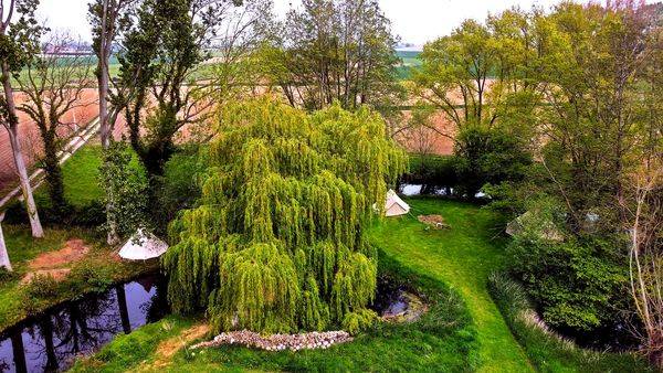 Vue de drone -  L'île de Bambecque (Hauts-de-France, Nord)