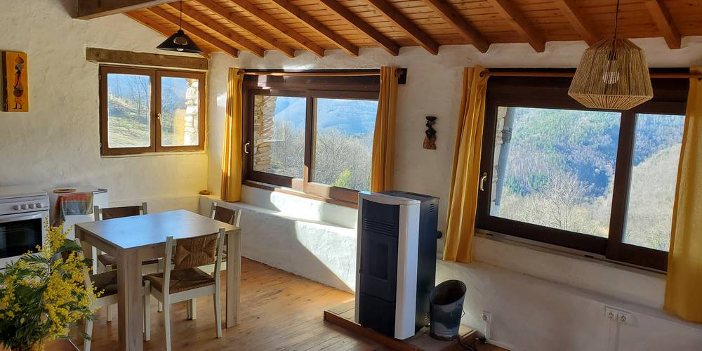 cuisine-séjour -  Mas Can Founs (Occitanie, Pyrénées-Orientales)