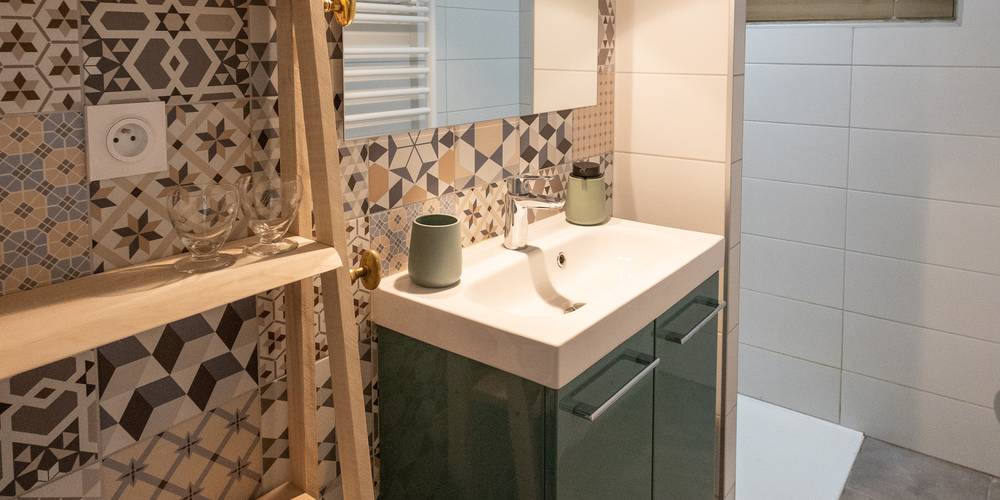 Salle d'eau Les Piafs -  Les Reinières guest rooms (Pays de la Loire, Maine-et-Loire)