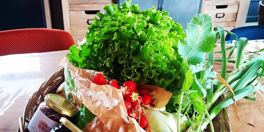 Un petit panier d'accueil -  Gîte des mille plantes (Centre-Val de Loire, Indre-et-Loire)