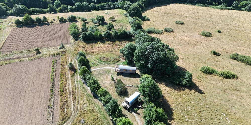 vue aérienne -  Ferme de Pitoué (Pays de la Loire, Loire-Atlantique)