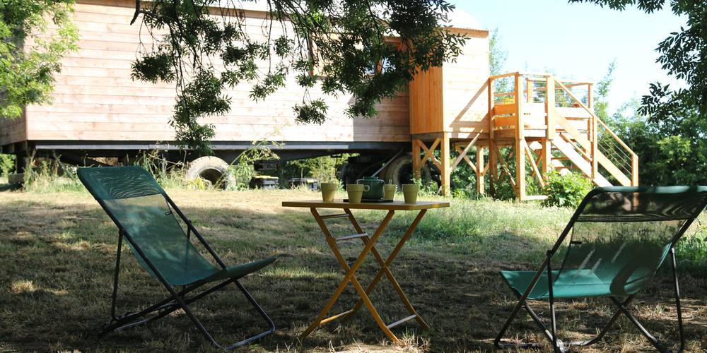 le jardin de la grande roulotte -  Ferme de Pitoué (Pays de la Loire, Loire-Atlantique)