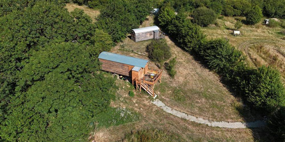 vue aérienne -  Ferme de Pitoué (Pays de la Loire, Loire-Atlantique)