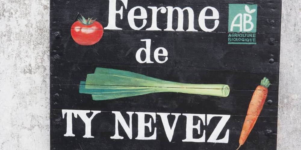 Enseigne de la ferme -  Ferme de Ty-Nevez (Bretagne, Finistère)