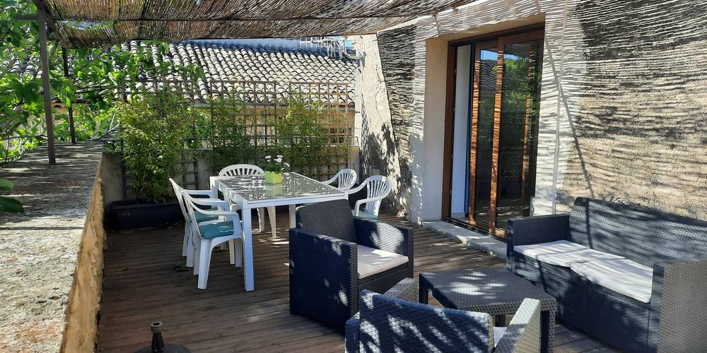la terrasse -  Le gîte de la Framboiserie Bio (Provence-Alpes-Côte d’Azur, Bouches-du-Rhône)