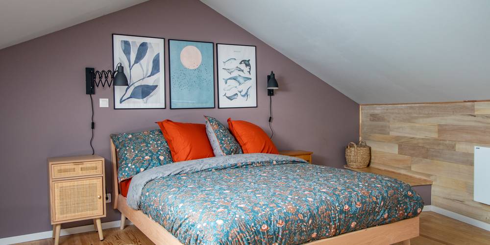 chambre lit 160cm -  Gîte La Prunelle (Occitanie, Ariège)