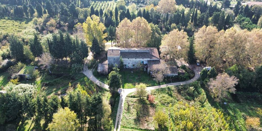 VUE AERIENNE -  Les sentiers de l'abondance (Provence-Alpes-Côte d’Azur, Bouches-du-Rhône)