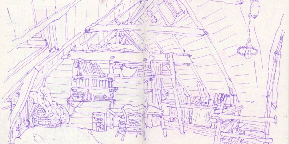 dessin d'un visiteur ! -  rocabrac (Occitanie, Aveyron)